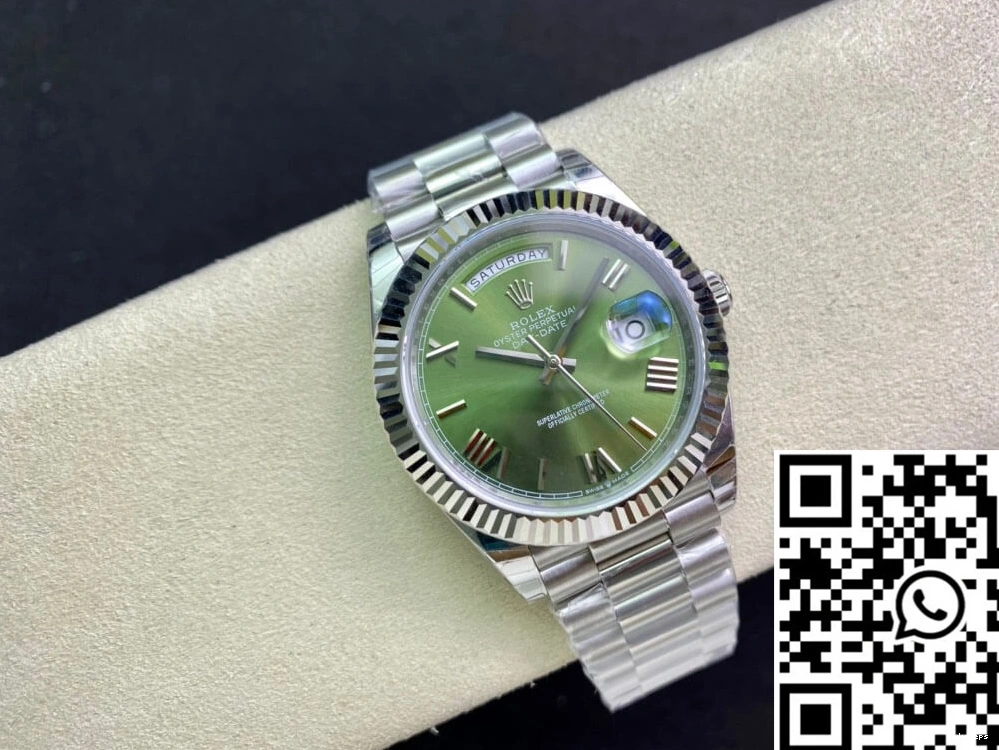Date Dial Factory EW Day Olive Rolex M228239-0033 Green 0218